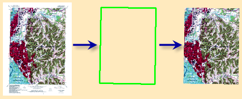 フットプリントにクリップされた画像