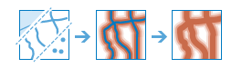 バッファーの作成ツールの図