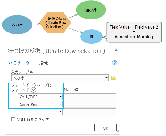 行選択の反復 (Iterate Row Selection)