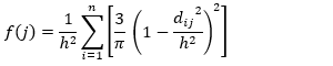 四次カーネル関数に基づくカーネル関数