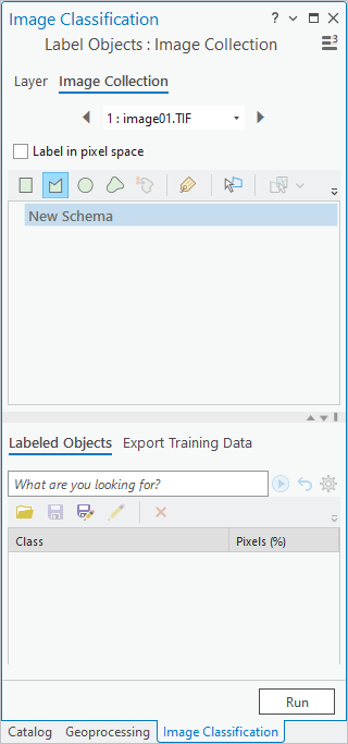Label Objects pane Label Objects pane