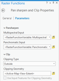 Raster function template parameters Raster function template parameters