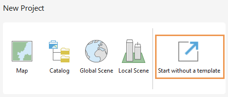 Start without a template Start without a template