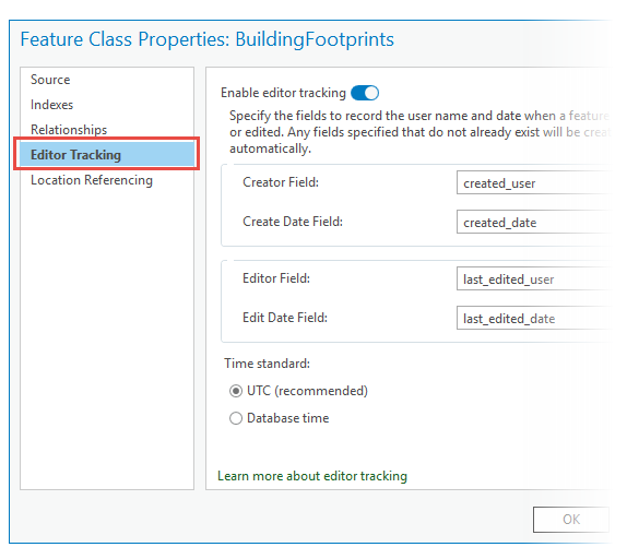 Editor Tracking Editor Tracking