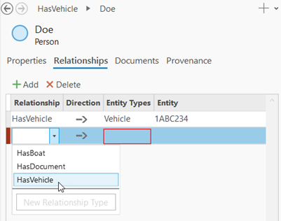 Select an existing relationship type. Select an existing relationship type.