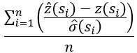 Mean Standardized Error Mean Standardized Error
