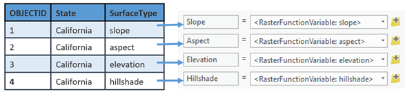 Add individual mosaic dataset items to a raster function template. Add individual mosaic dataset items to a raster function template.