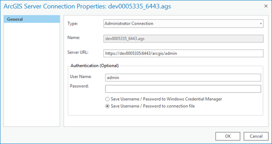 Change server connection type Change server connection type