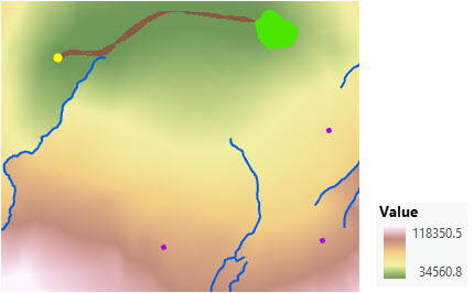Map of the final corridor output after the threshold is applied Map of the final corridor output after the threshold is applied