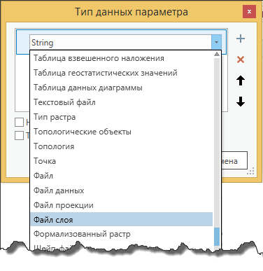 Определение типа данных для параметра