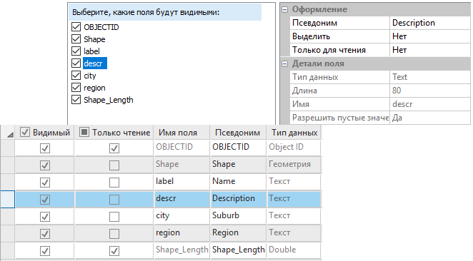 Свойства полей в ArcMap и ArcGIS Pro