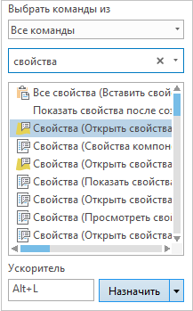Горячие клавиши присвоены команде