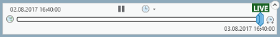 Time slider in live-time mode