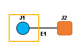 Схема примера D1 перед сокращением