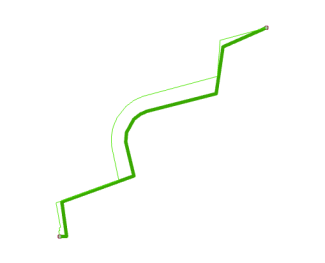 Схема Basiс, созданная из примера линии, которая является содержимым