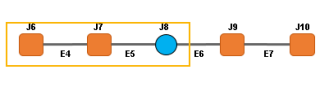 Схема примера D3 перед сокращением