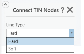 Диалоговое окно Соединить узлы TIN