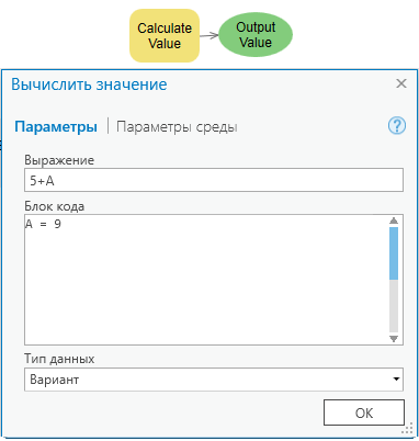 Использование Выражения и Блока кода