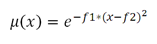 Уравнение нечеткой функции Gaussian