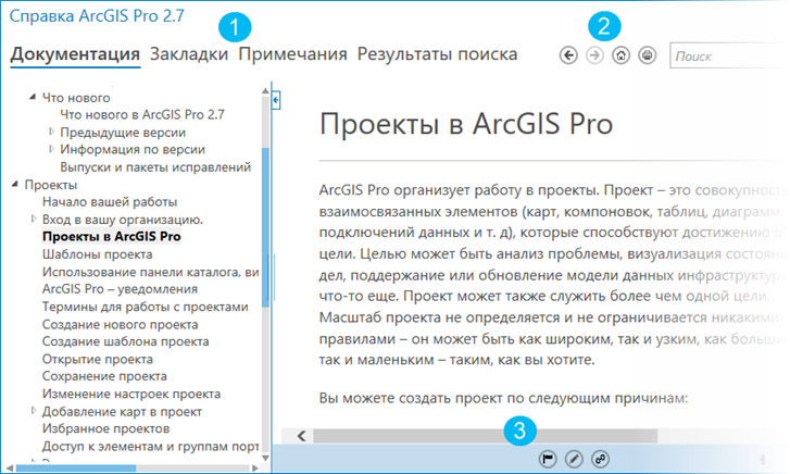 Вьюер справки ArcGIS Pro