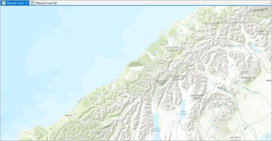 Карта национального парка Aoraki/Mount Cook