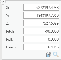 Map frame Heading field