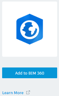 Опция Добавить ArcGIS Pro к BIM 360