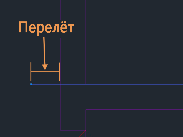 Примеры AutoCAD перетянутых линий