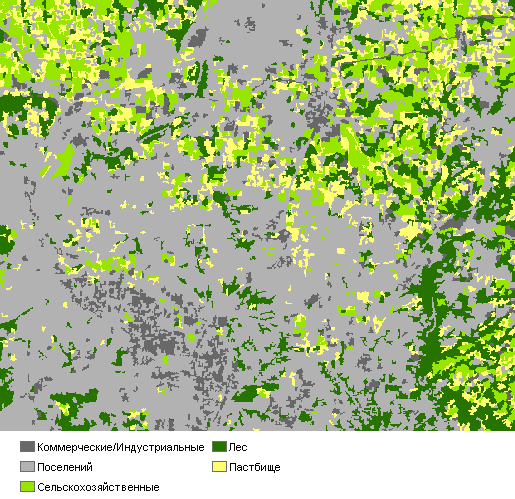 Выходная классифицированная карта землепользования
