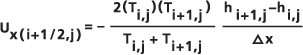 Формула для потока в водоносном горизонте, текущего параллельно направлению x