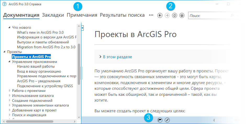 Вьюер справки ArcGIS Pro