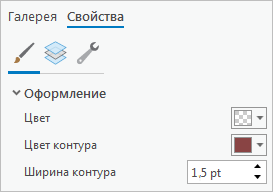 Настройки свойств символов