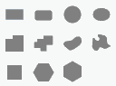 Геометрии образцов легенды для полигональных объектов