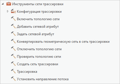 Набор инструментов Сеть трассировки