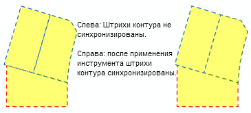 Пример инструмента Установить контрольные точки в пересечениях Пример инструмента Установить контрольные точки в пересечениях