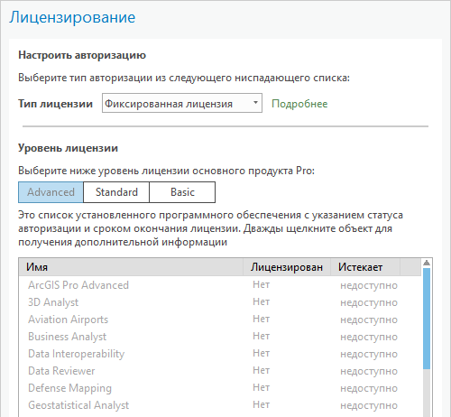 Диалоговое окно лицензирование Диалоговое окно лицензирование