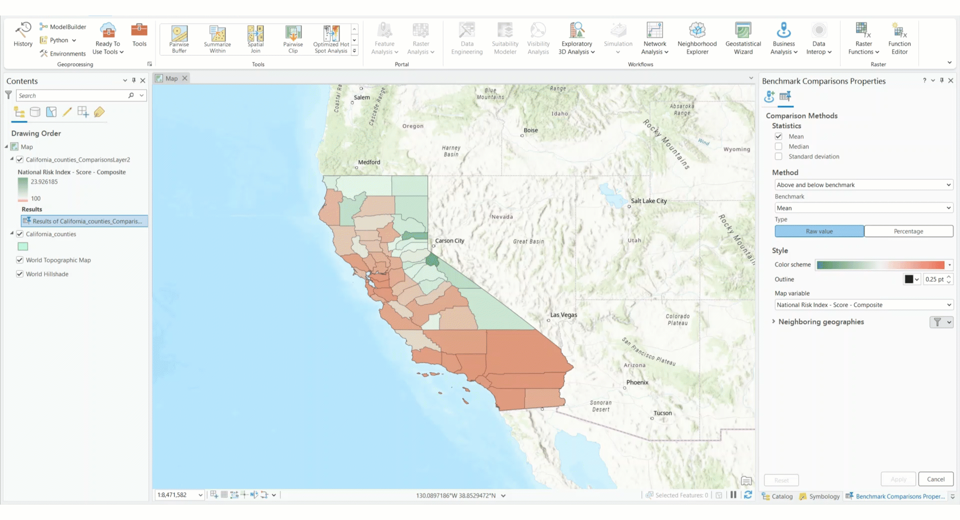 Benchmark comparisons Results pane animation Benchmark comparisons Results pane animation
