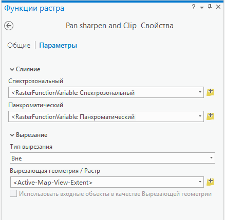 Параметры шаблона функции растра Параметры шаблона функции растра