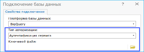 Аутентификация сервиса для подключения к BigQuery Аутентификация сервиса для подключения к BigQuery