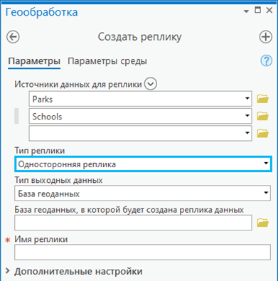 Тип реплики Тип реплики