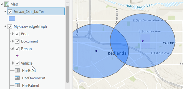 Буферы создаются вокруг пространственных объектов элемента. Буферы создаются вокруг пространственных объектов элемента.