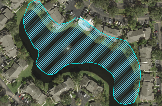 Объект озера смещен. Объект озера смещен.