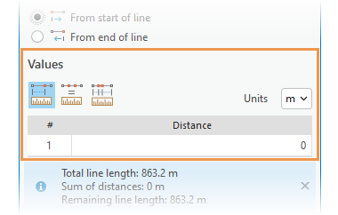 Значение деления расстояния Значение деления расстояния
