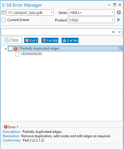 Partially duplicated edges error in S-58 Error Manager Partially duplicated edges error in S-58 Error Manager