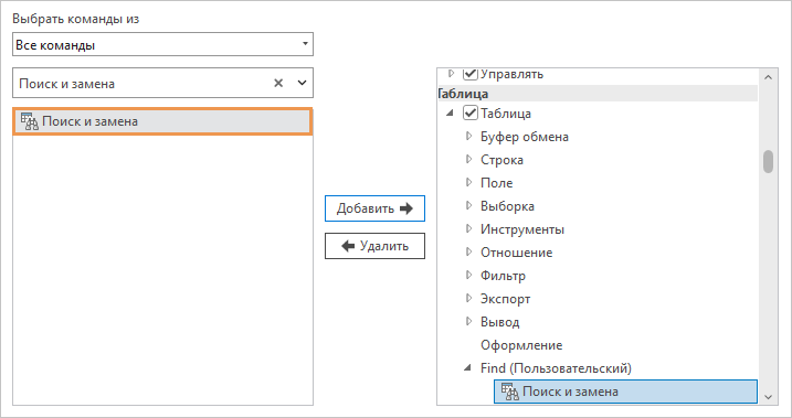 Настройка состава команд ленты в ms powerpoint производится