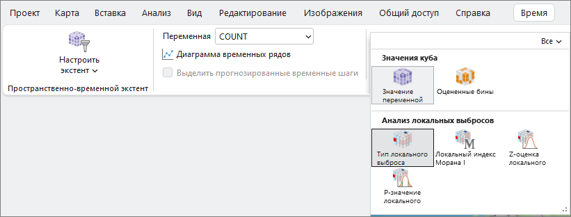 Раздел Анализ локальных выбросов в галерее Тема
