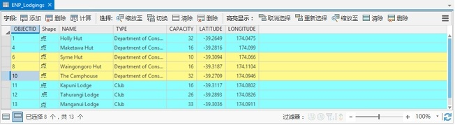 在表视图中高亮显示选择集中的行子集