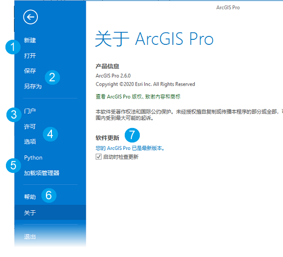 ArcGIS Pro 设置页面