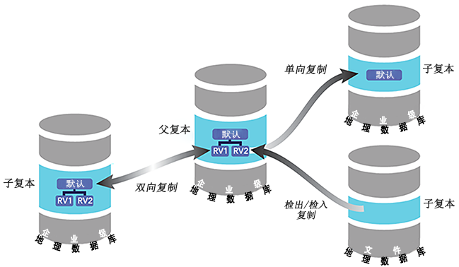 ArcGIS Pro 中复本类型的示例