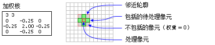 FocalStatistics 函数的 NbrWeight 邻域